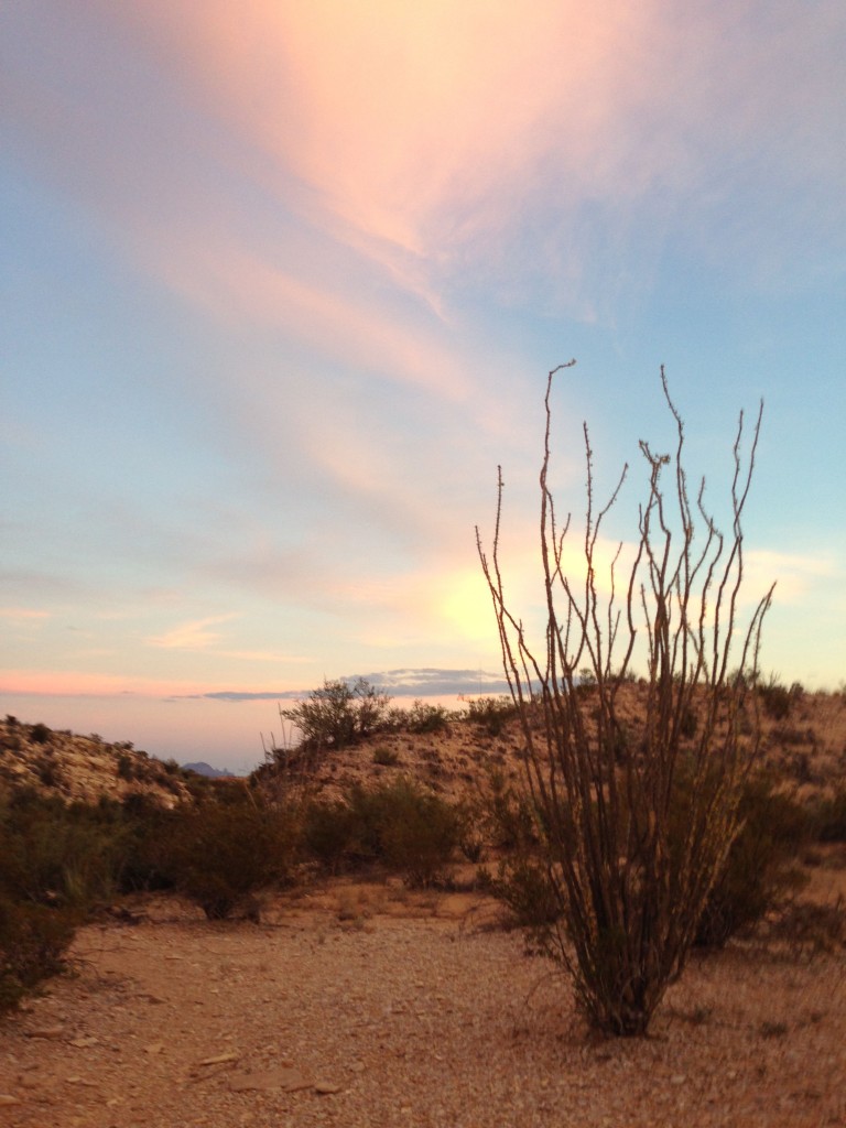 LookingDownBillysCanyonSunset