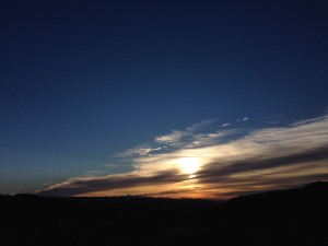 Sunrise on Chorro Vista Trail